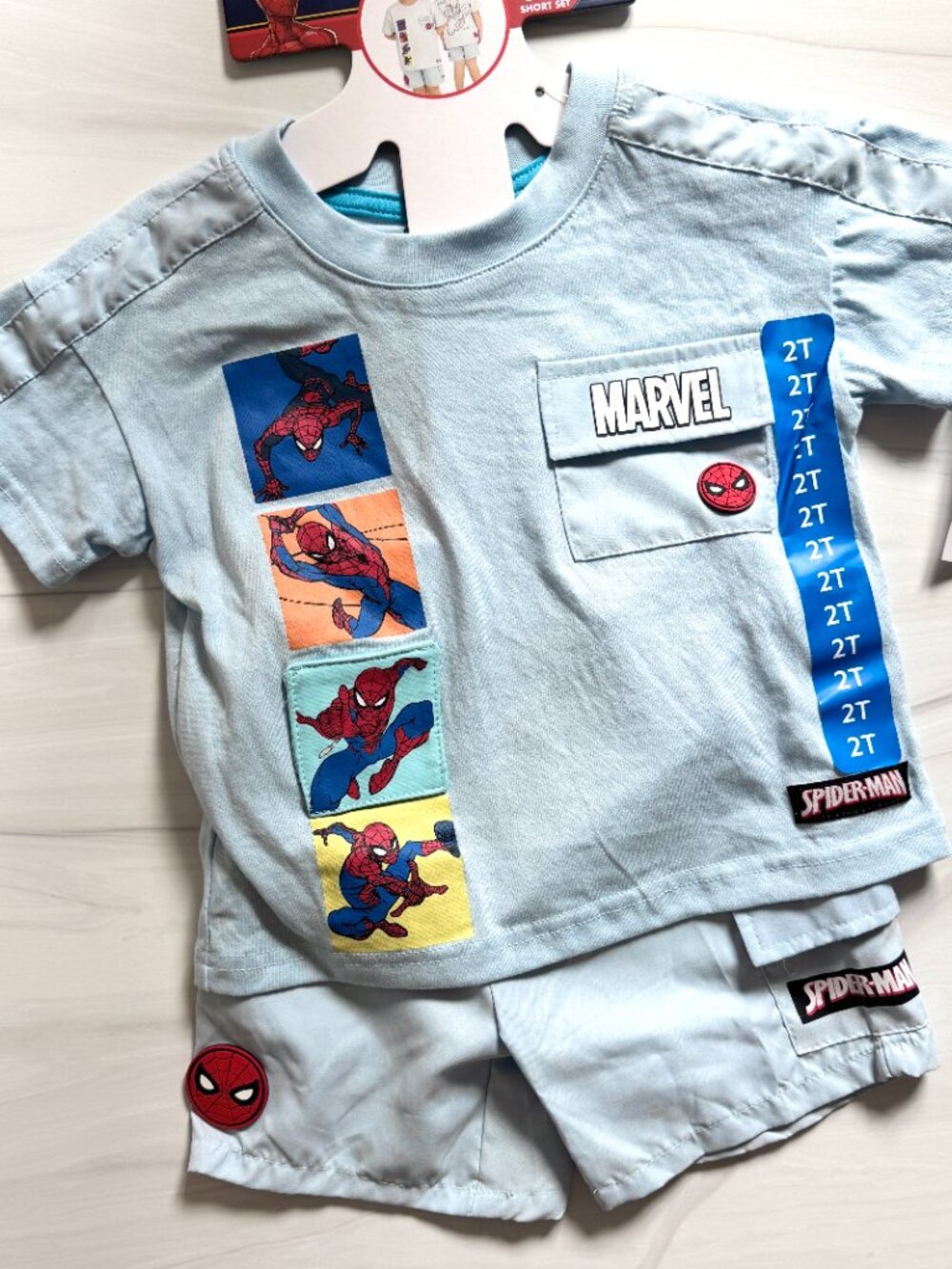 NWT Spiderman 2-Piece Short Set